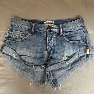 🔴SOLD🔴 One Teaspoon Distressed Denim Shorts